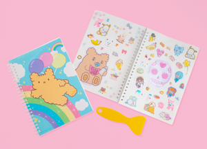 Osito Rainbow & Balloons Reusable Sticker Book