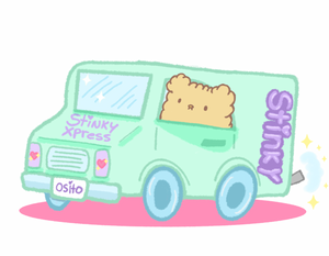 Osito Stinky Express Vinyl Sticker