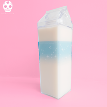 Load image into Gallery viewer, Osito Milk Carton Shaped Water Bottle - Heart Banner
